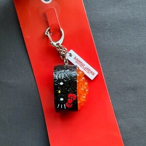 Sanrio Tokyo Station limited Edition Ikura Nigiri Hello Kitty Keychain
